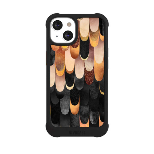 Apple iPhone 13 NIVOmax Gefiedertes Kupfer und Schwarz