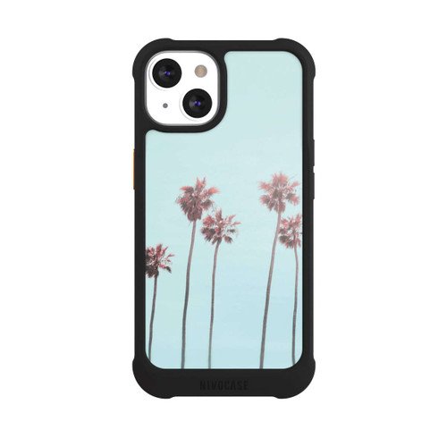 Apple iPhone 13 NIVOmax Paradis des palmiers de plage rose