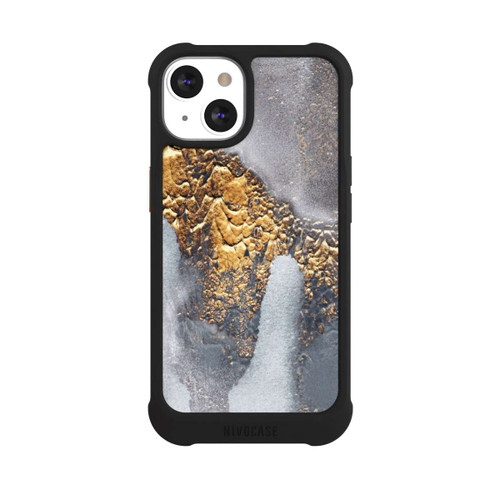 Apple iPhone 13 NIVOmax Beton-Gold-Glitzerlook