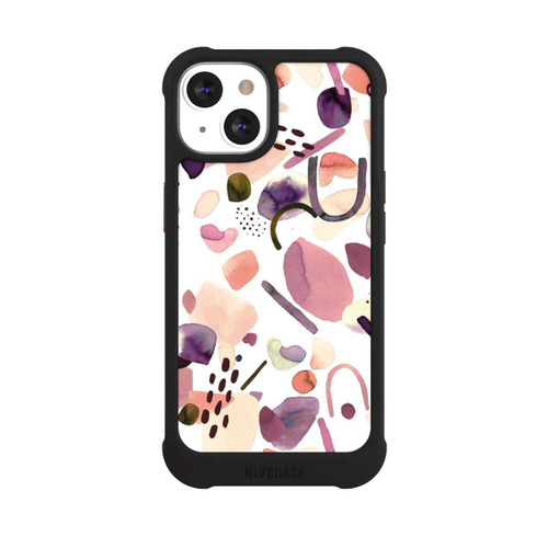 Apple iPhone 13 NIVOmax Abstrakte Formen aquarell lila