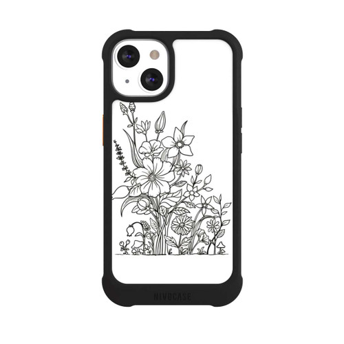 Apple iPhone 13 NIVOmax Flowers Line Art
