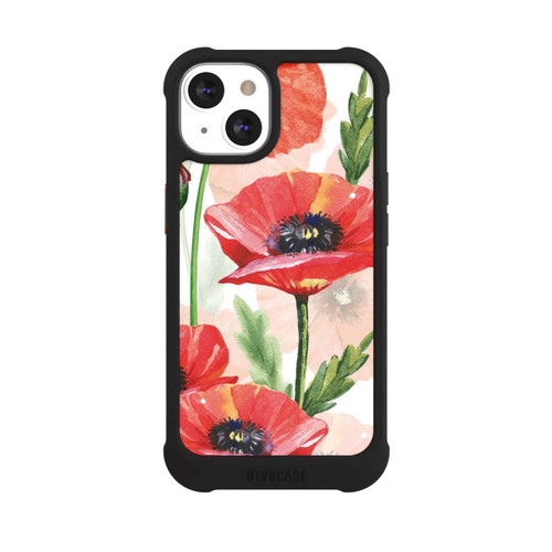 Apple iPhone 13 NIVOmax Coquelicots aquarelle