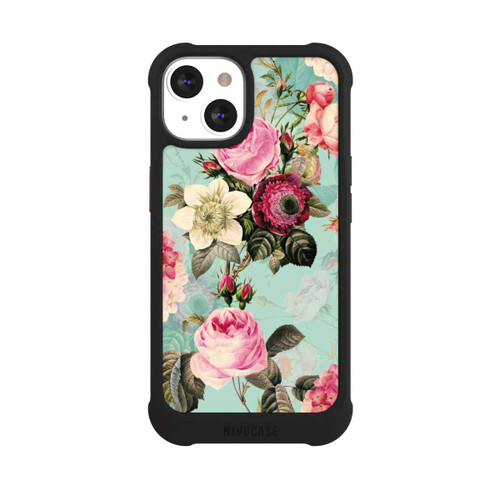 Apple iPhone 13 NIVOmax Türkisfarbene Rosentapete