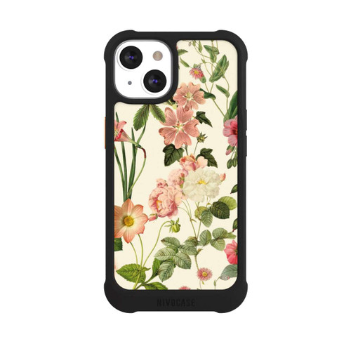 Apple iPhone 13 NIVOmax Fleurs sauvages sur jaune clair