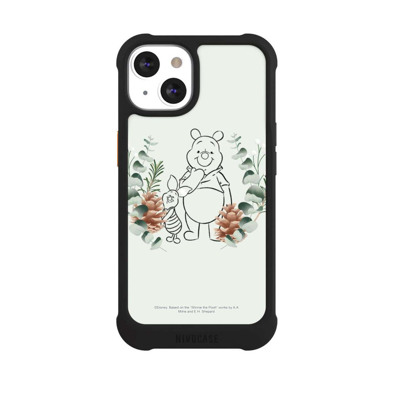 iPhone 13 NIVOmax Green Love Ourson et Porcinet