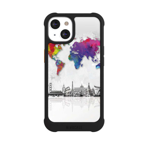 Apple iPhone 13 NIVOmax Worldmap with Skyline