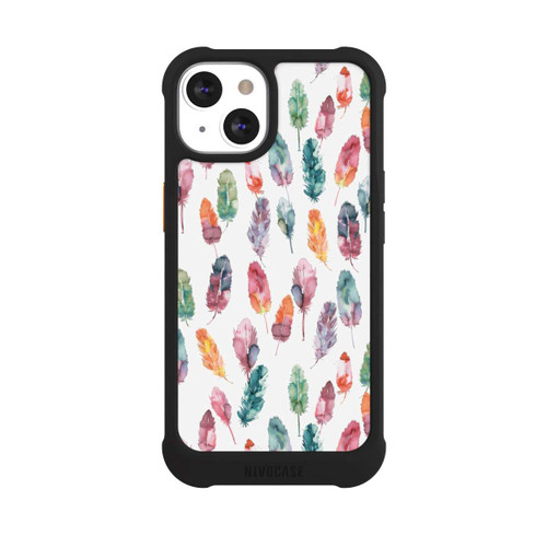 Apple iPhone 13 NIVOmax Boho Watercolor Feathers