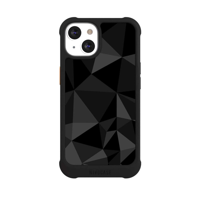 iPhone 13 NIVOmax Motif Polygone Noir