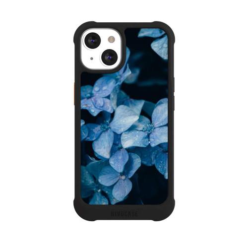 Apple iPhone 13 NIVOmax Fleurs bleues 2
