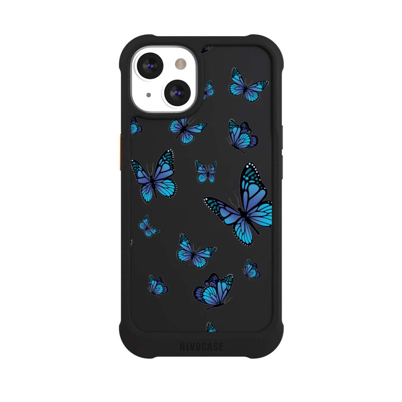 iPhone 13 NIVOmax Schmetterlingmuster Transparent