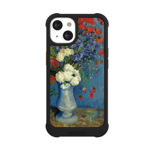Apple iPhone 13 NIVOmax Stillleben Vase mit Kornblumen und Mohnblumen von Vincent Van Gogh