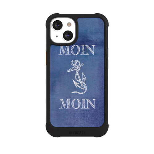 Apple iPhone 13 NIVOmax Moin Anker grunge blau