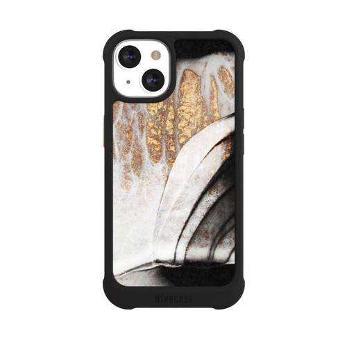 Apple iPhone 13 NIVOmax Schwarze und goldene Adern