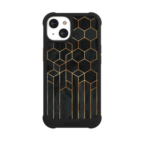 Apple iPhone 13 NIVOmax Schwarze Sechsecke