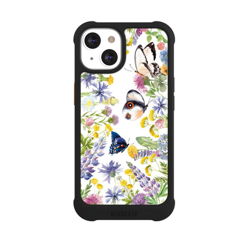 Apple iPhone 13 NIVOmax Colourful Spring Flowers and Butterflies