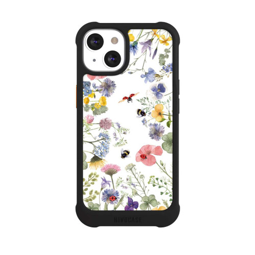Apple iPhone 13 NIVOmax Bunte Frühlingsblumen und Bienen