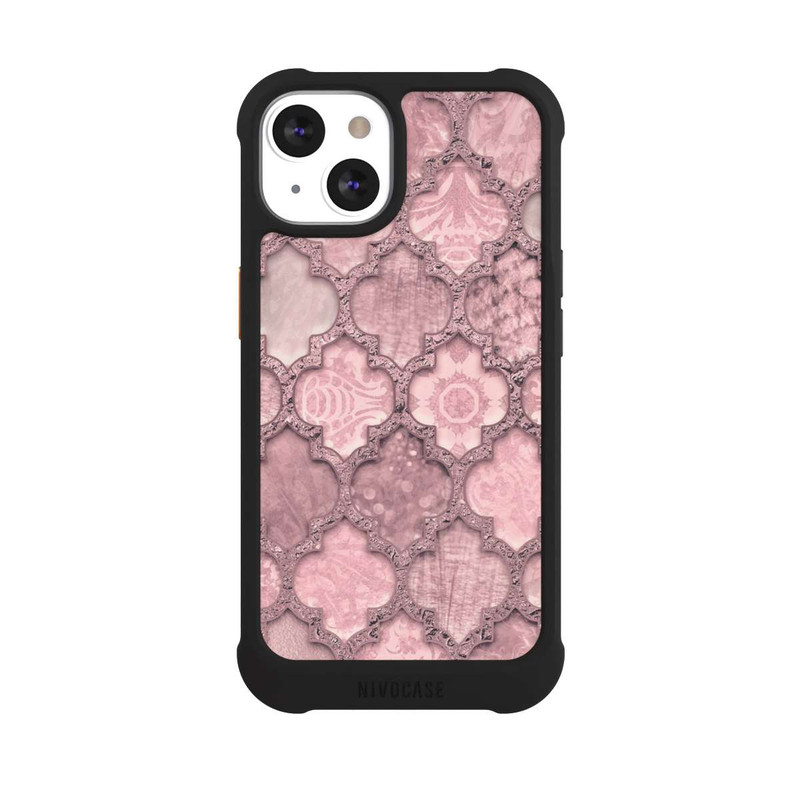 iPhone 13 NIVOmax Tuile Maroc Rose