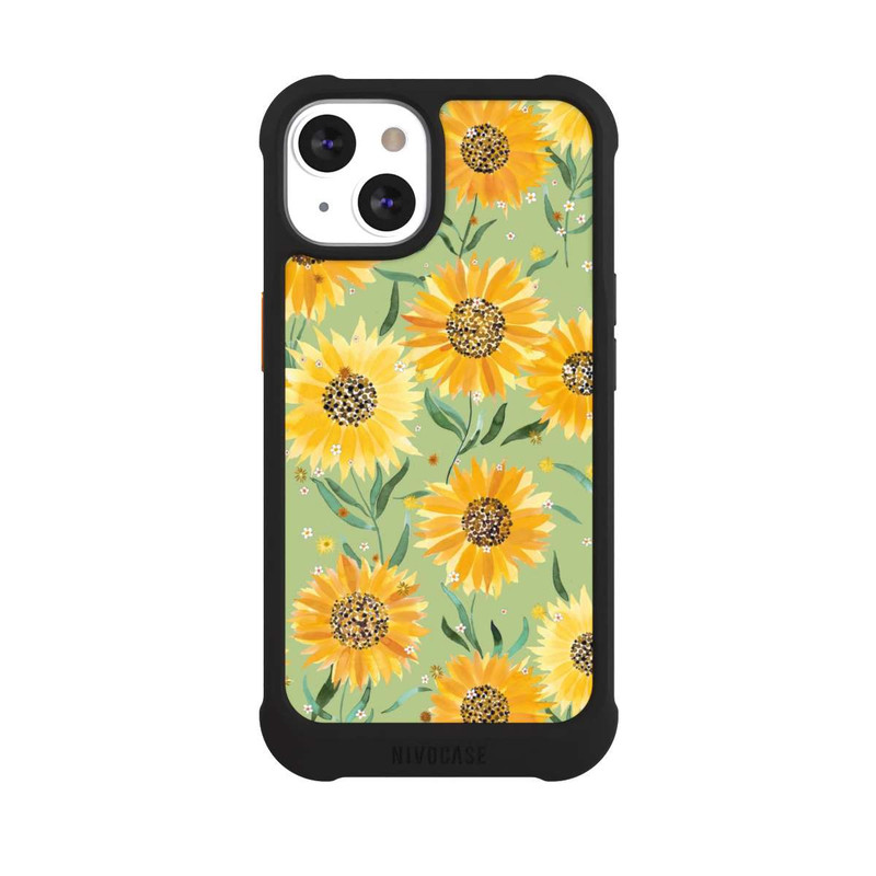 iPhone 13 NIVOmax Sonnenblumen grün