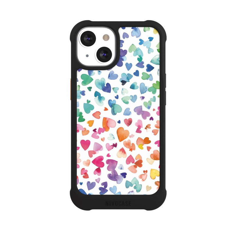 iPhone 13 NIVOmax Liebesherzen aquarell