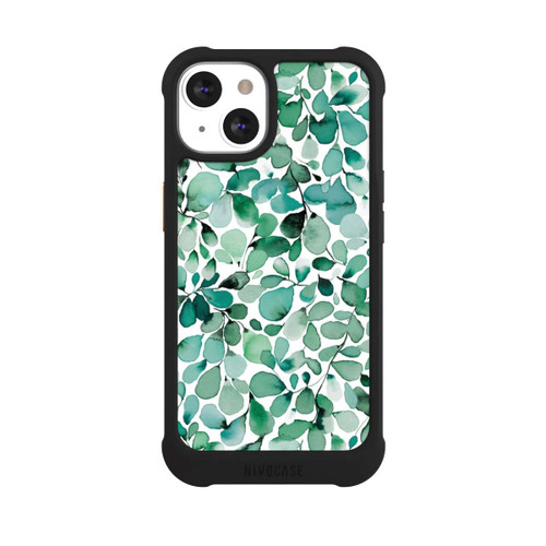 Apple iPhone 13 NIVOmax Aquarellmuster Blätter