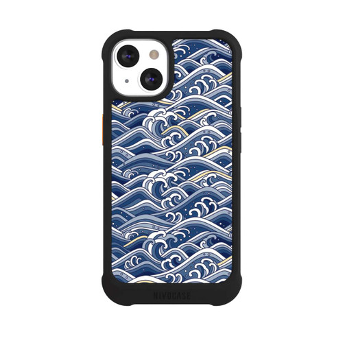 Apple iPhone 13 NIVOmax Vagues bleues kanagawa
