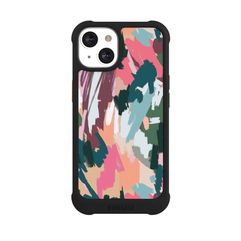 iPhone 13 NIVOmax Abstrait Artistique Texture Rose