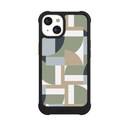 Apple iPhone 13 NIVOmax Futuristische Bauhaus Polygone Beige
