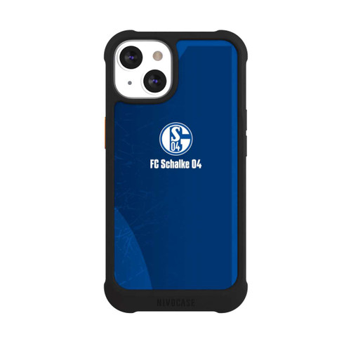 Apple iPhone 13 NIVOmax Schalke 04 Blauer Hintergrund Mit Logo