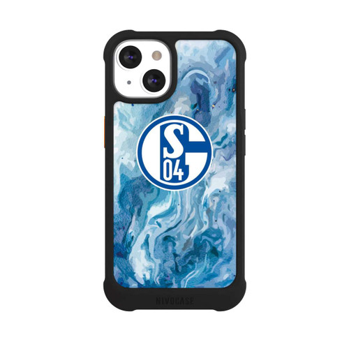 Apple iPhone 13 NIVOmax Schalke 04 Flüssig Blau