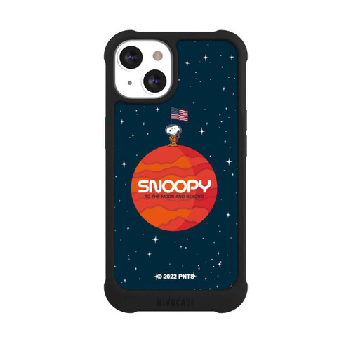 Apple iPhone 13 NIVOmax Snoopy Voyageur de l'espace Orange