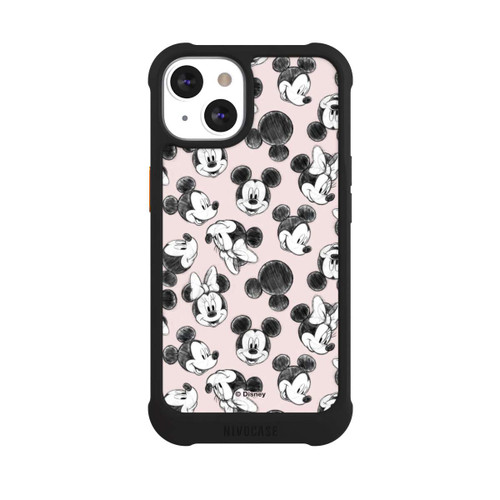 Apple iPhone 13 NIVOmax Minnie &amp; Mickey Many Faces Pink