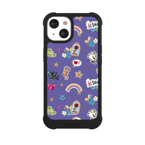 Apple iPhone 13 NIVOmax Princess Pattern Purple Disney Princess