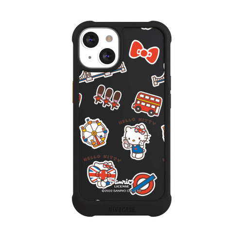 Apple iPhone 13 NIVOmax Hello Kitty Londoner Abzeichen Transparent