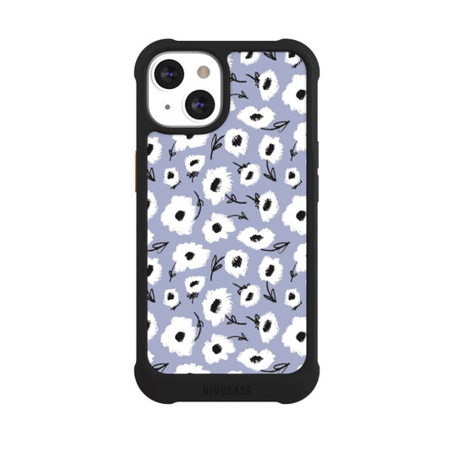 Apple iPhone 13 NIVOmax Pattern Fleurs Lilas