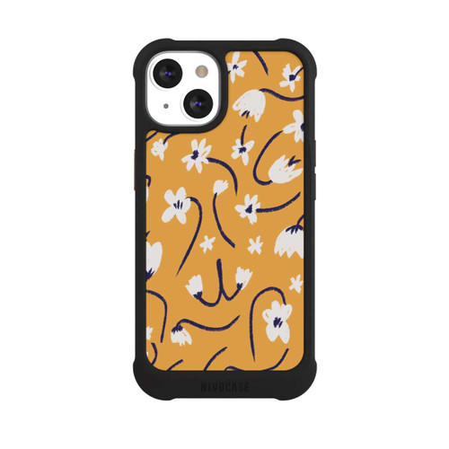 Apple iPhone 13 NIVOmax Pattern Petites Fleurs Jaunes