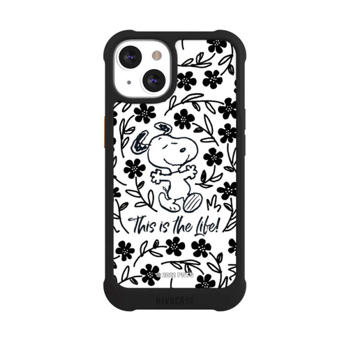 Apple iPhone 13 NIVOmax Snoopy This Is The Life Noir &amp; Blanc