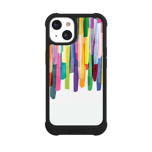 Apple iPhone 13 NIVOmax Bunte Streifen Weißer Hintergrund