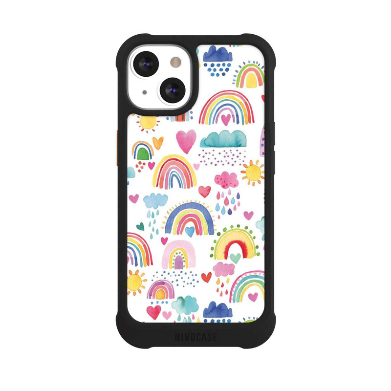 iPhone 13 NIVOmax Schöne Regenbogen-Multi-Rot