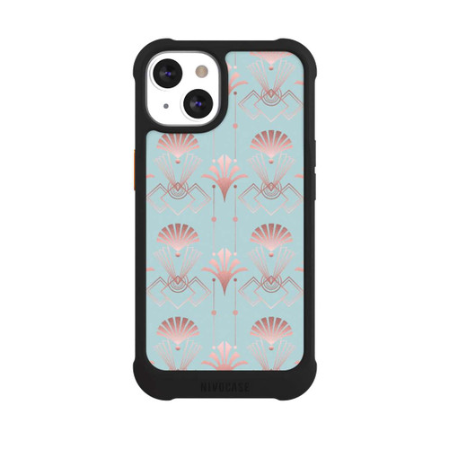 Apple iPhone 13 NIVOmax Art Deco Rose Gold Elegance Blue