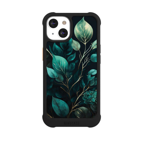 Apple iPhone 13 NIVOmax Eukalyptus dunkler Hintergrund
