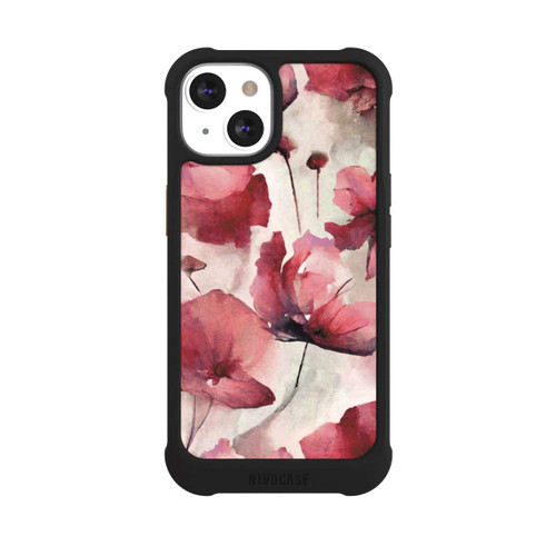 Apple iPhone 13 NIVOmax Wilde Mohnblumen