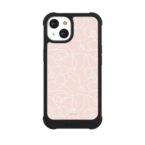 Apple iPhone 13 NIVOmax Micky Line Art Pattern Rose 