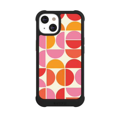 Apple iPhone 13 NIVOmax Retro Trend Pattern Orange