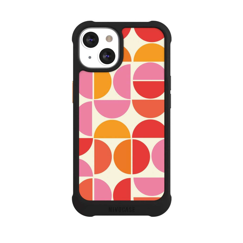iPhone 13 NIVOmax Retro Trend Pattern Orange
