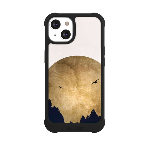 Apple iPhone 13 NIVOmax Zwei Vögel vor Mond