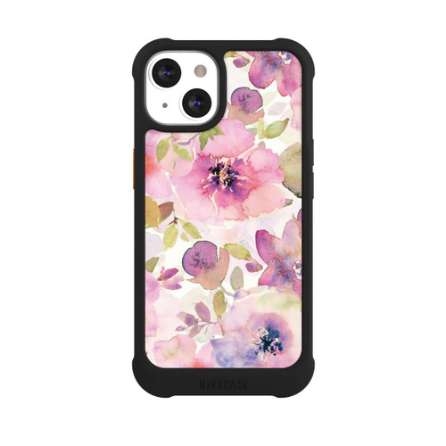 Apple iPhone 13 NIVOmax Papier Peint Fleurs Roses