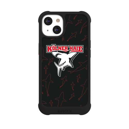 Apple iPhone 13 NIVOmax Haie Muster Rot