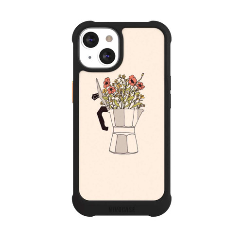 Apple iPhone 13 NIVOmax Moka Flowers