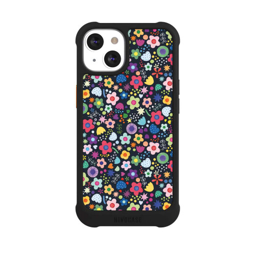 Apple iPhone 13 NIVOmax Psychedelic Flowers Multi Black