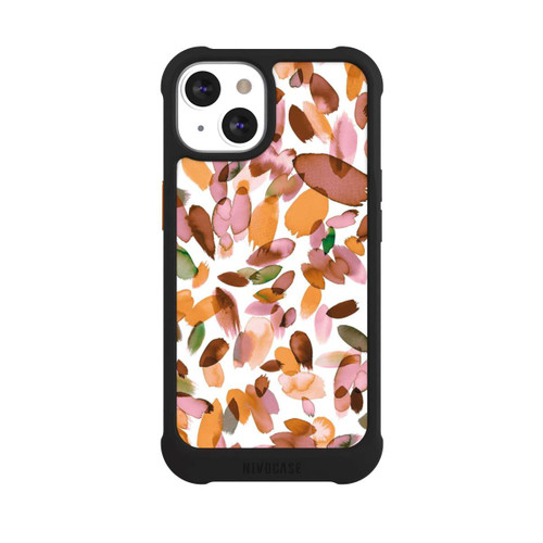 Apple iPhone 13 NIVOmax Watercolor Petal Stains Orange